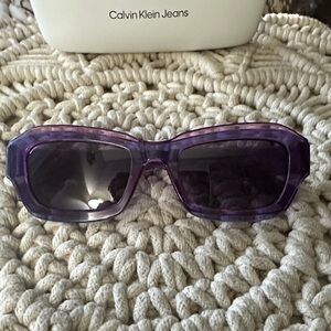 Calvin Klein Violet Sunglasses